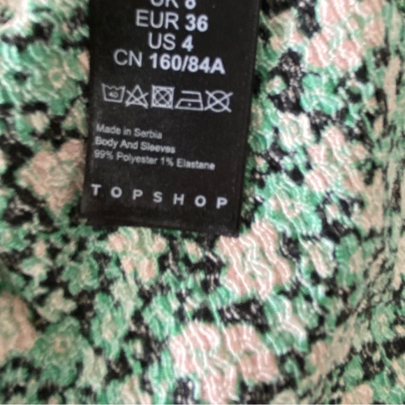 Topshop Green Boho Floral Wrap Mini Sundress - Picture 9 of 13